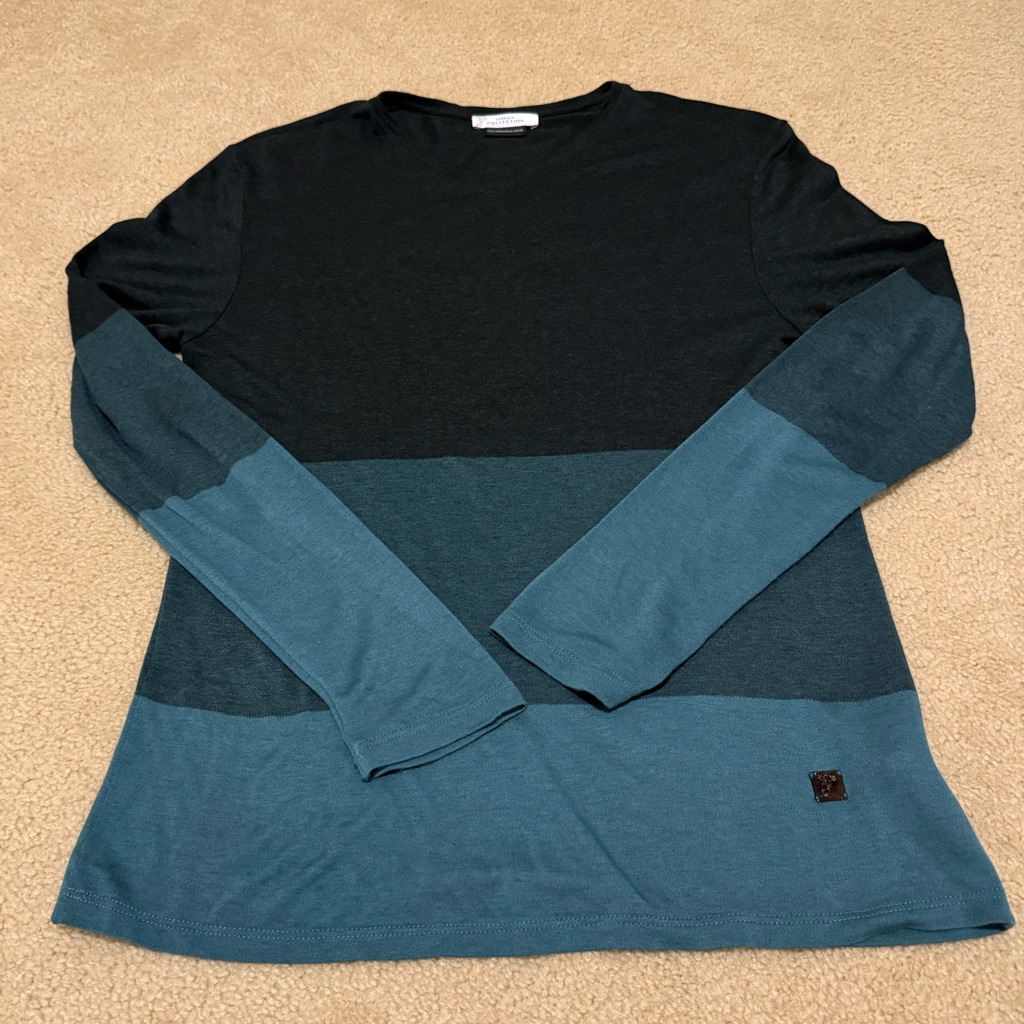 Versace Collection Colorblock Long Sleeve Shirt-S